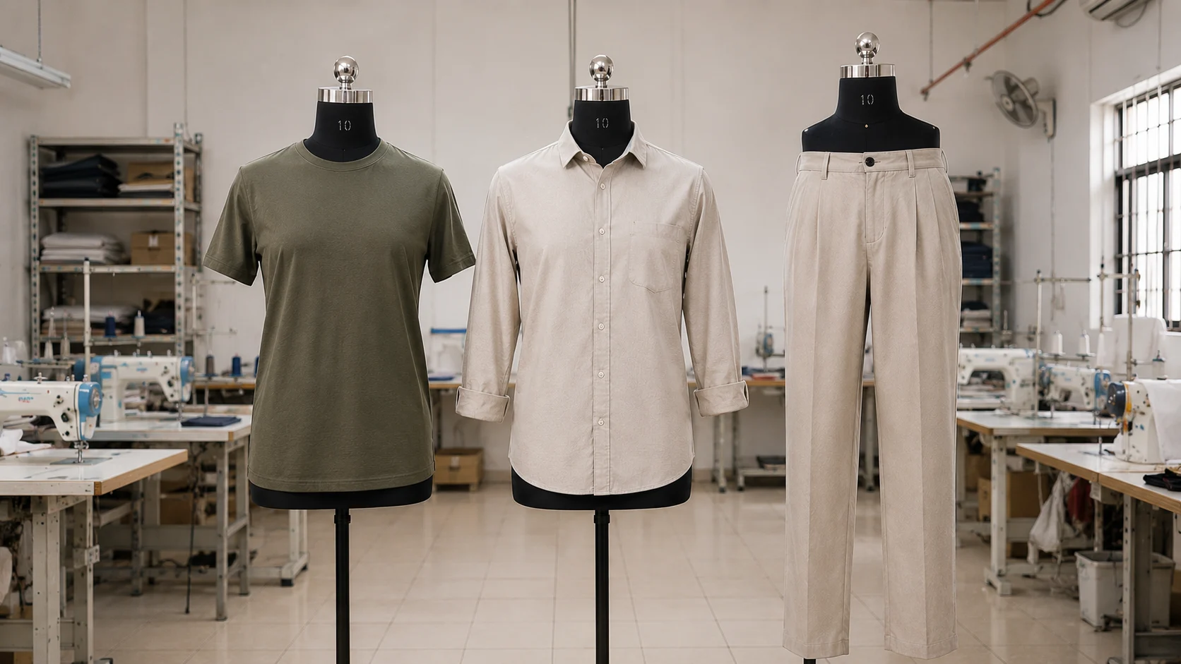 Men's ready to wear manufacturing