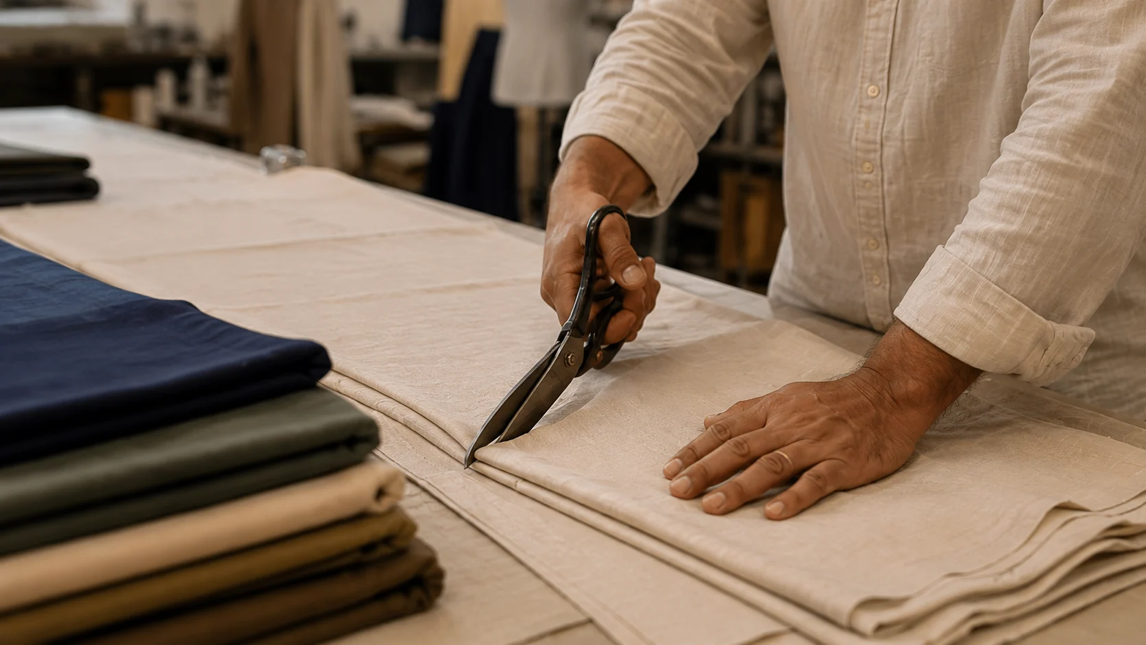 Sewing line and garment production on the factory floor